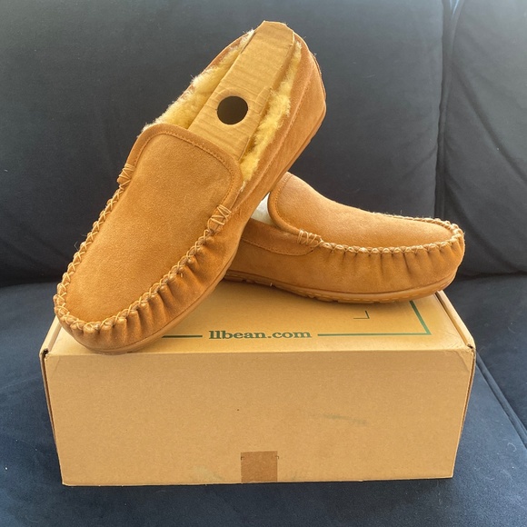 LL Bean Wicked Good Slippers, Venetian, Brown, Size 10 M
